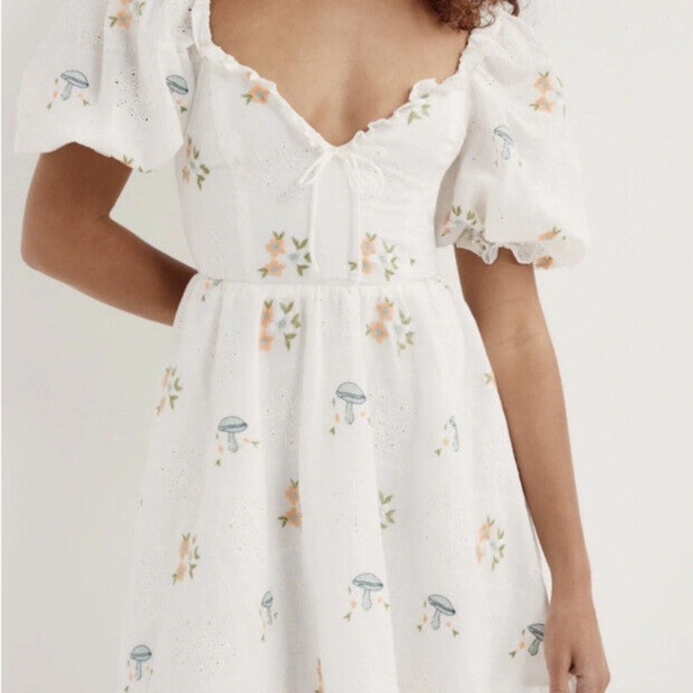 YOLANDA PUFF SLEEVE MINI DRESS XS